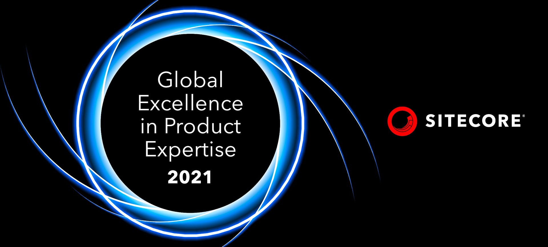 Global Excellence in Product Expertise 2021 Sitecore logo