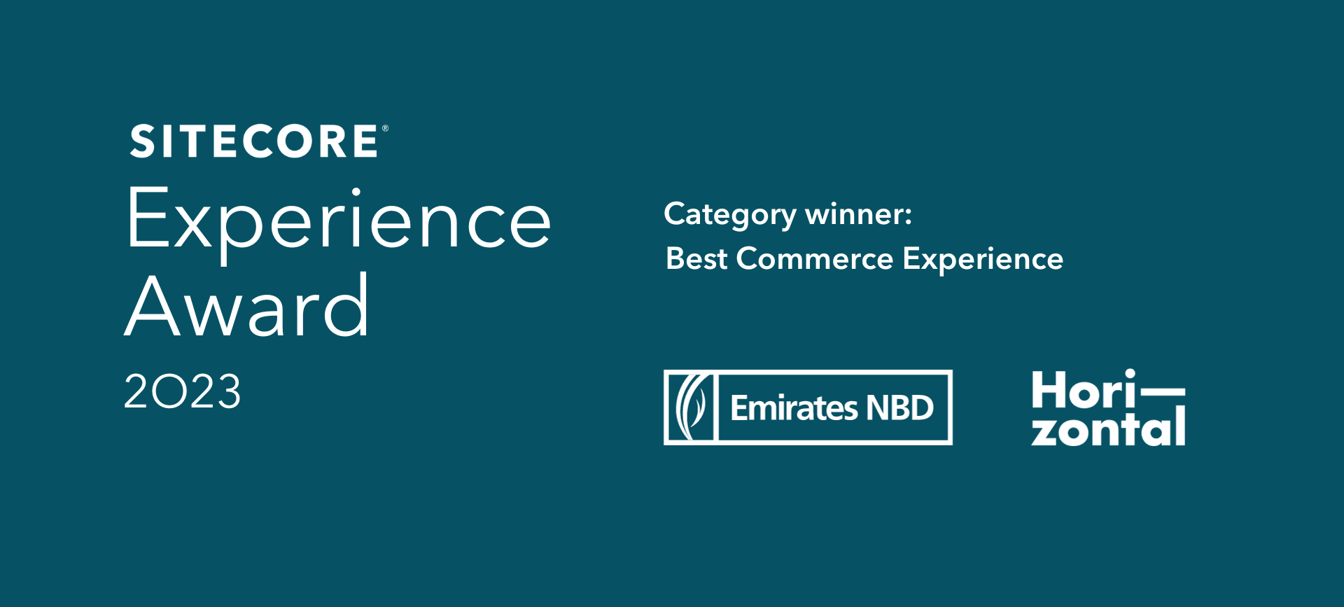 Horizontal Digital Wins 2023 Sitecore Experience Award for Best Commerce Experience In EMEA 